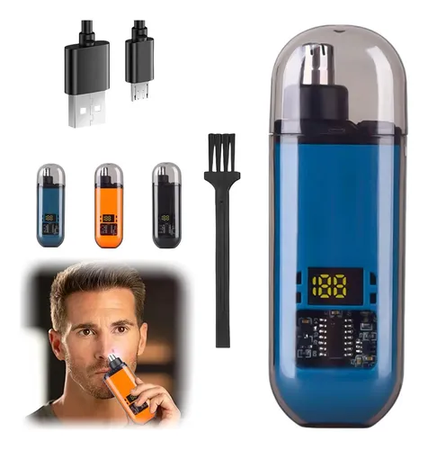 Rechargeable Nose Hair Trimmer – Stainless Steel Precision Grooming Tool - Image 2