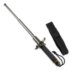 Heavy Duty 28 Inch Defense Stick - Portable Steel Self Defense Expandable Baton